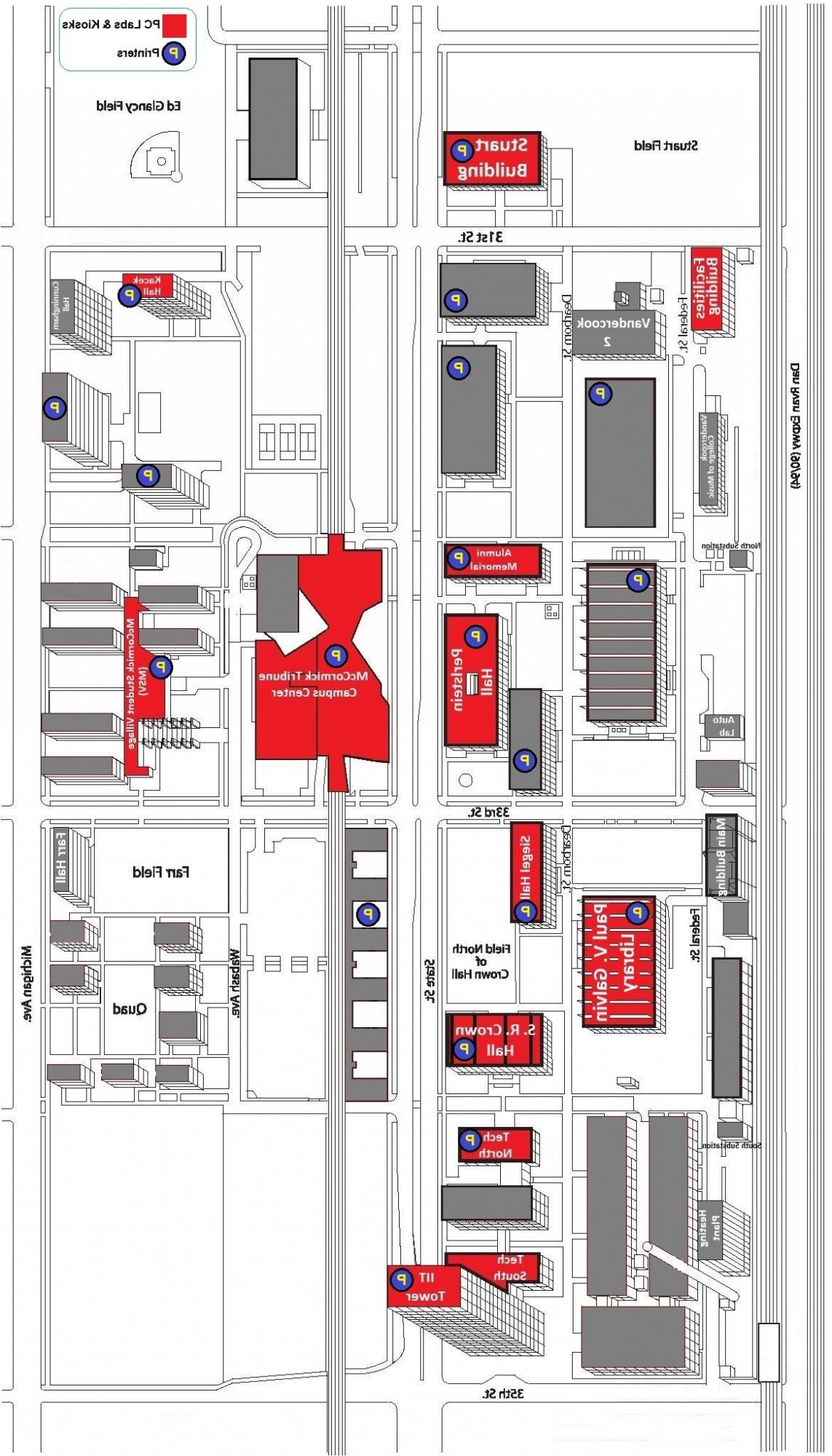 OTS PC Labs/Classrooms Map